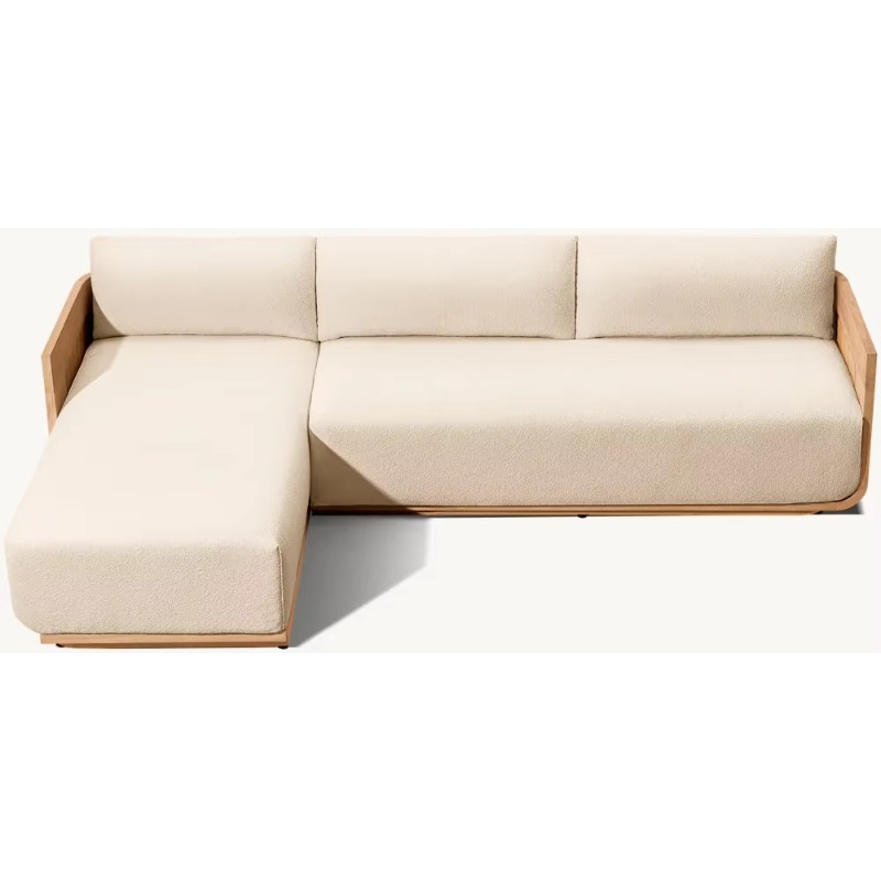 Outdoor Furniture Teak Wood - Set Modulare da Esterno in Teak