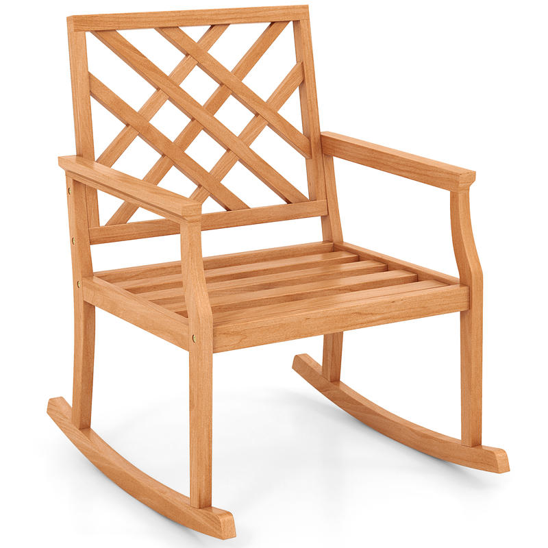 Outdoor Furniture Teak Wood - Sedia a dondolo in legno di