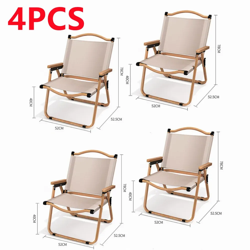 Outdoor Furniture Cheap - Sedia da campeggio 4/2/1PCS-khaki sedia da