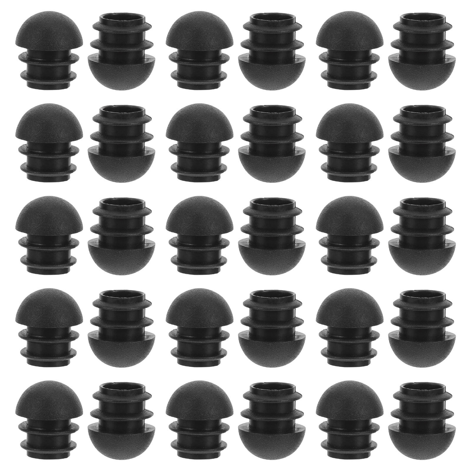 Outdoor Furniture Leg Protectors - 100 Inserti Rotondi in Plastica per
