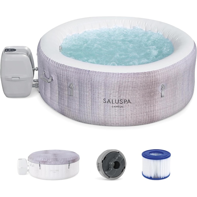 Inflatable Hot Tub - Bestway SaluSpa Cancun, Vasca Idromassaggio Gonfiabile