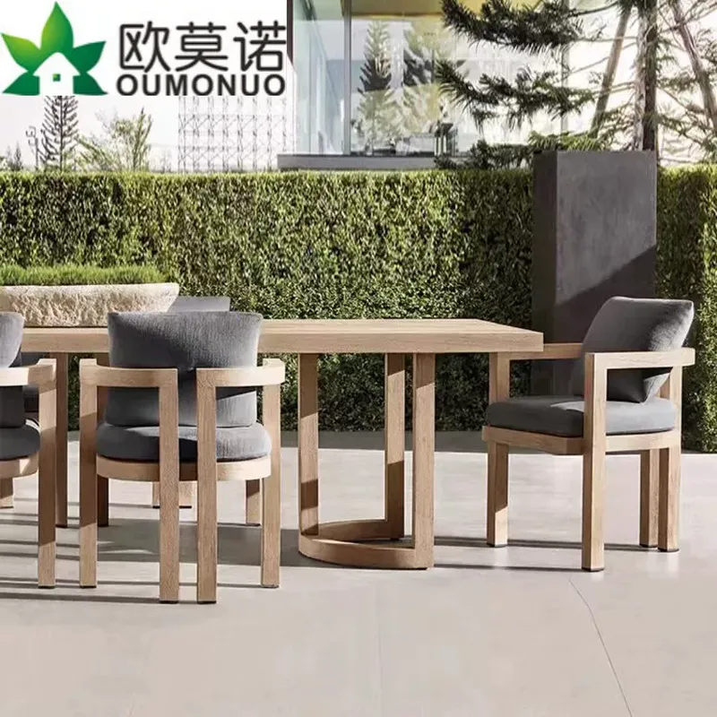 Outdoor Furniture Teak Wood - Set da Pranzo in Legno di