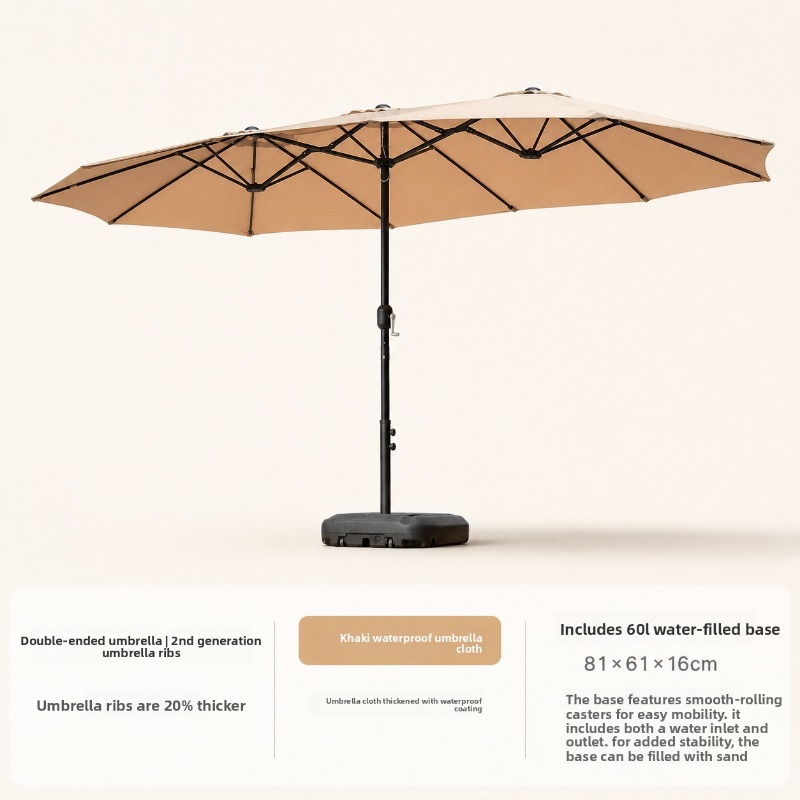 Outdoor Furniture Sunbrella - Ombrellone da Esterno Grande con Palo