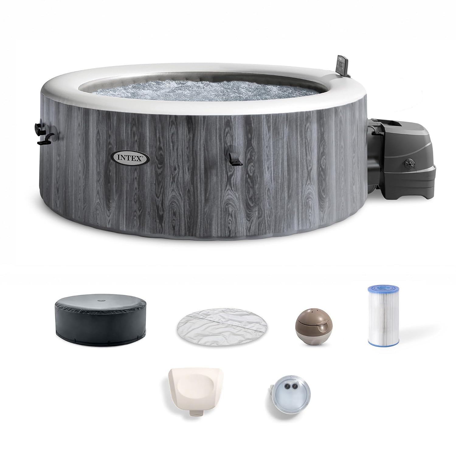 Inflatable Hot Tub - PureSpa Vasca Idromassaggio Gonfiabile per 4