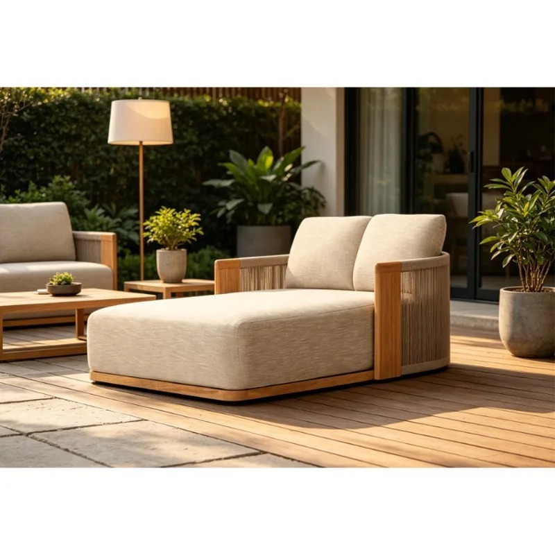 Lettino prendisole in teak per - Outdoor Furniture Teak Wood recensione e prezzo