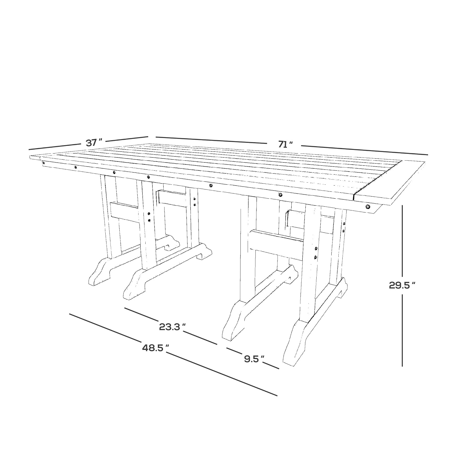 Tavolo da Pranzo da Esterno 71 - Outdoor Furniture Teak Wood recensione e prezzo