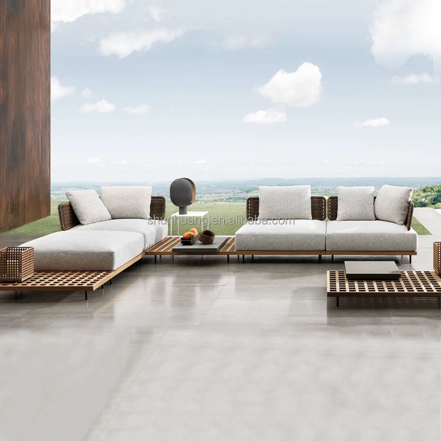 Set Divano da Giardino Moderno - Outdoor Furniture Teak Wood recensione e prezzo