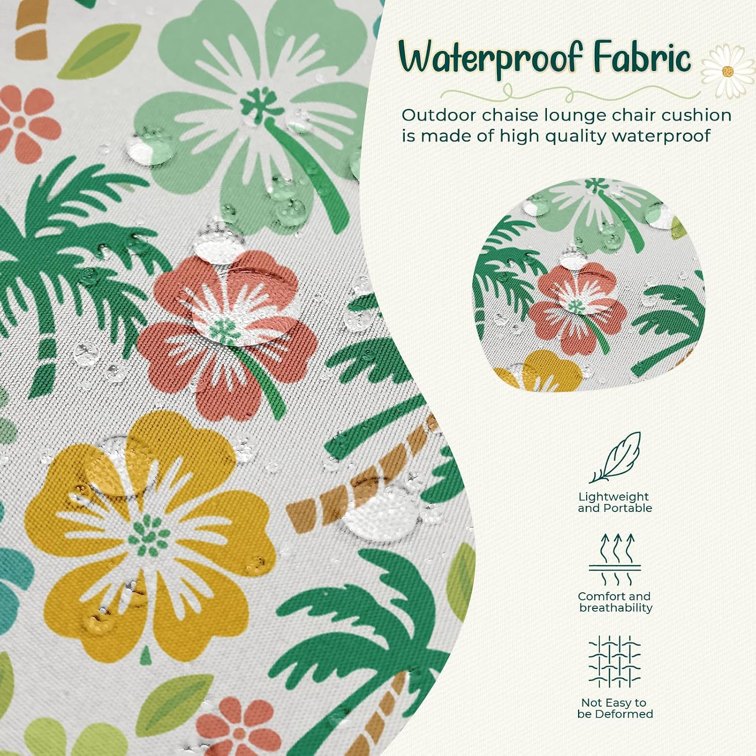 Set di 2 Cuscini Impermeabili  - Outdoor Furniture Replacement Fabric recensione e prezzo