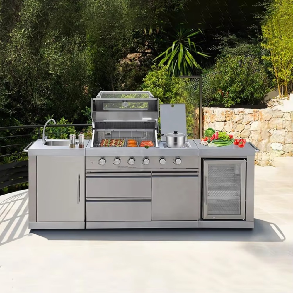 Cucina da Esterno con Tettoia, - Outdoor Furniture Deals recensione e prezzo